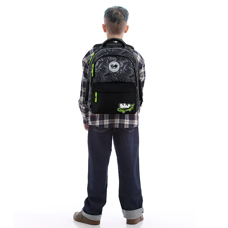 Рюкзак GoPack Education 182M Wow Skate Темно-сірий (GO26-182M-7) - фото 15
