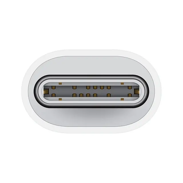 Адаптер Foxconn для Apple Type-C мама к Lightning папа белый - фото 2