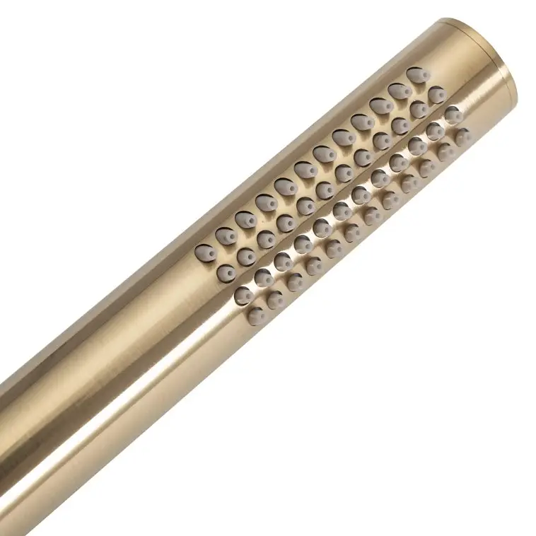 Душова система Rea Lungo brushed gold з термостатом + BOX прихованого монтажу REA-P8551, Золотий - фото 5