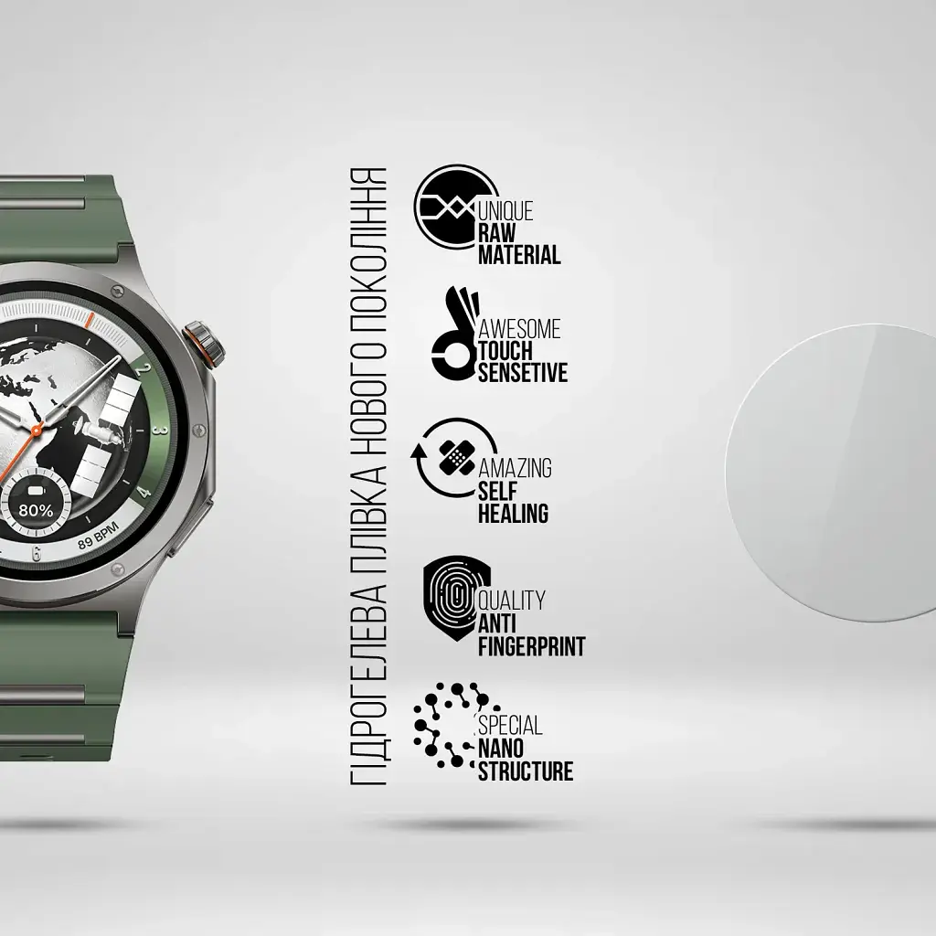 Плівка захисна Armorstandart hydrogel OnePlus Watch 4 6 pcs (ARM94027) - фото 2