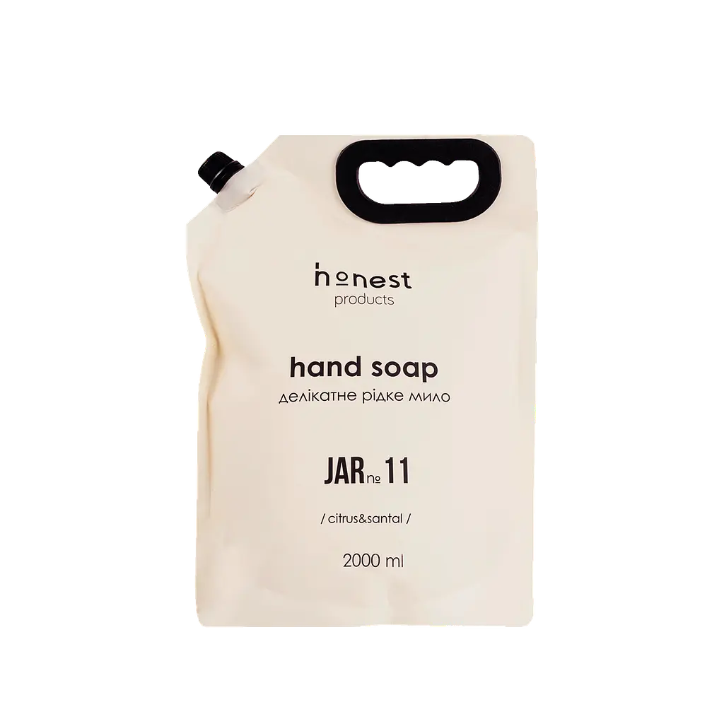 Делікатне рідке мило JAR №11 citrus & santal від honest products, 2л