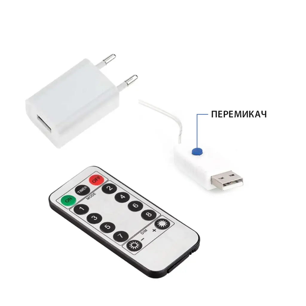Гирлянда уличная светодиодная Horoz Electric Fairy-20, 2W/m, IP65, янтарная  - фото 2