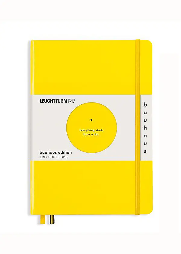 Блокнот Leuchtturm1917, Bauhaus Edition, Середній, лимонний, крапка (359620) - фото 7