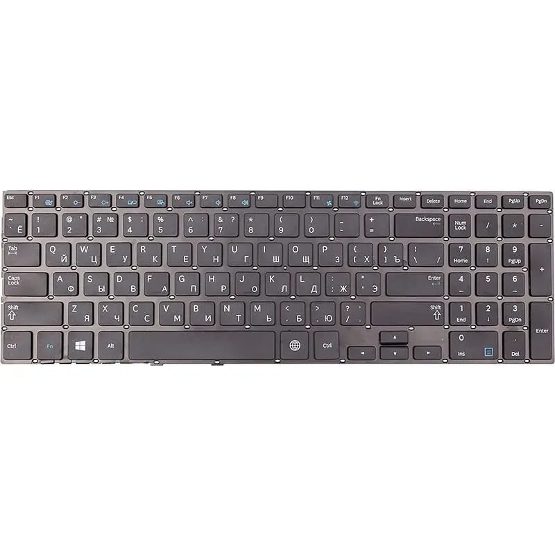 Клавіатура для ноутбука SAMSUNG 370R5E чорна, без фрейму (KB315918)