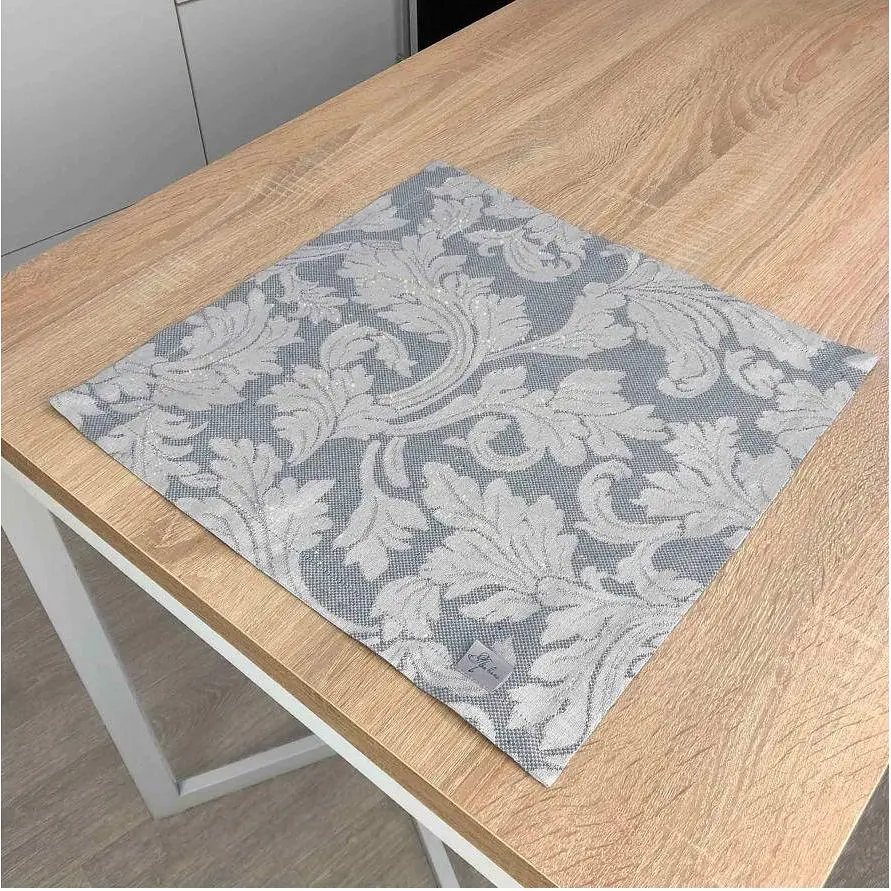 Серветка Прованс Сяйво 40х40 см темно-сіра (24527) - фото 2