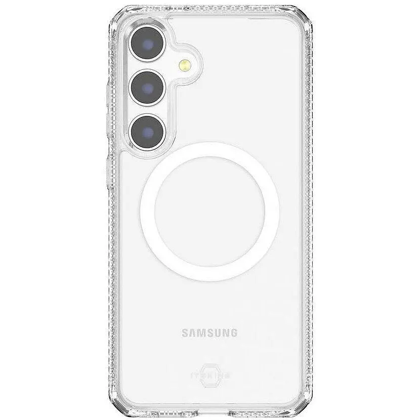 Оригінальний протиударний чохол для Samsung Galaxy S24 (S921) Itskins Ultra Hybrid MagSafe Прозорий - фото 9