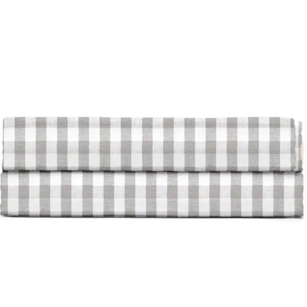 Дитяче простирадло Cosas Taupe Check 110х160 см сіро-біле (TaupeCheck_110x160)