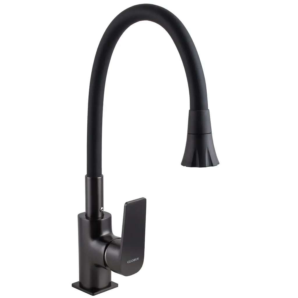 Змішувач для кухні Globus Lux Bonn GLB-0203SA-GP-B01 Чорний матовий - фото 2