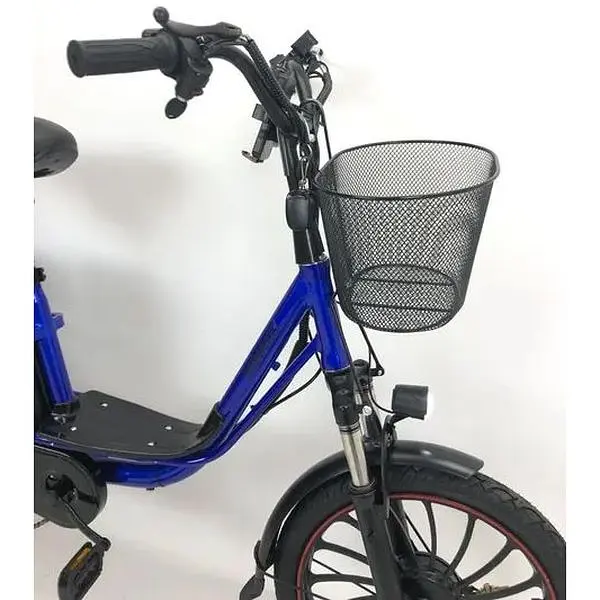 Електровелосипед Minako V4 PRO двомісний 500W/60V/18Ah із заднім амортизатором синій - фото 5