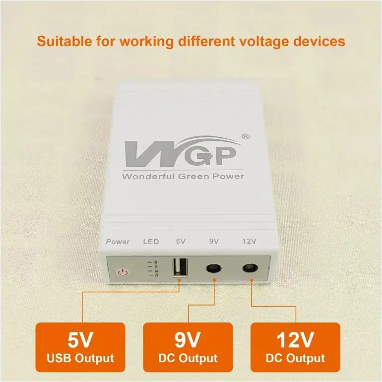Джерело безперебійного живлення [ДБЖ] для роутера WGP Multi DC UPS White [110467] - фото 2