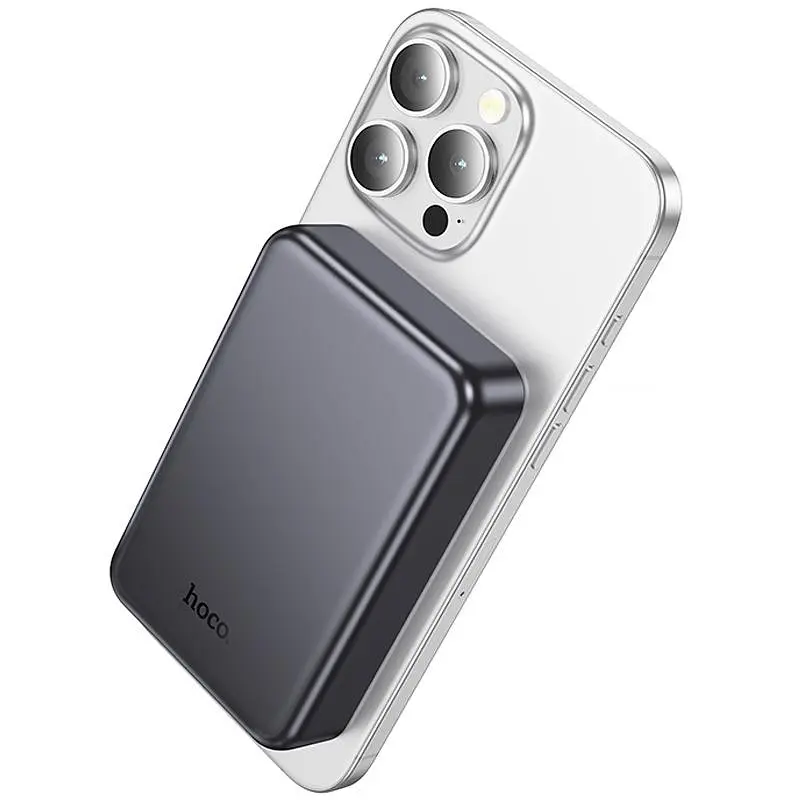 Портативное ЗУ Power Bank Hoco J160A Original PD20W с БЗУ 10000 mAh Metal gray - фото 4