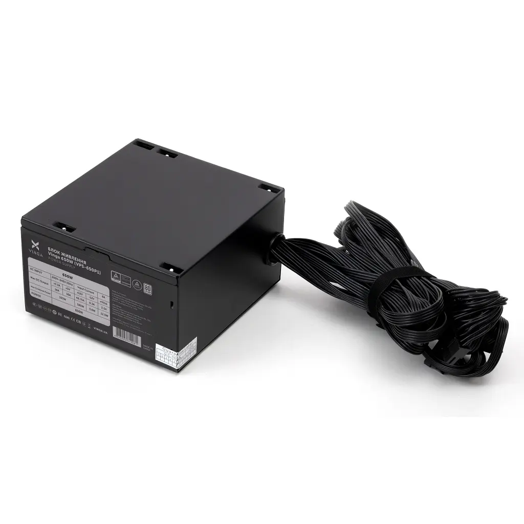 Блок живлення Vinga 650W ОЕМ (VPS-650P1) - фото 5