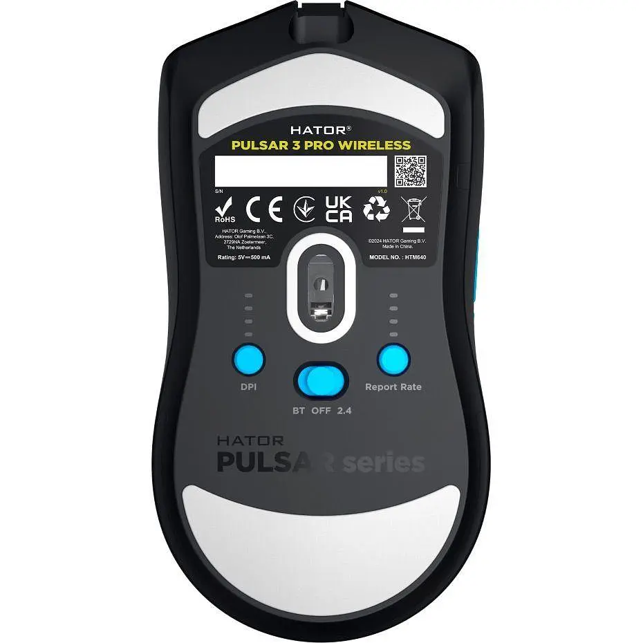 Bluetooth миша HATOR Pulsar 3 Pro Wireless HTM640 Black UA - фото 5