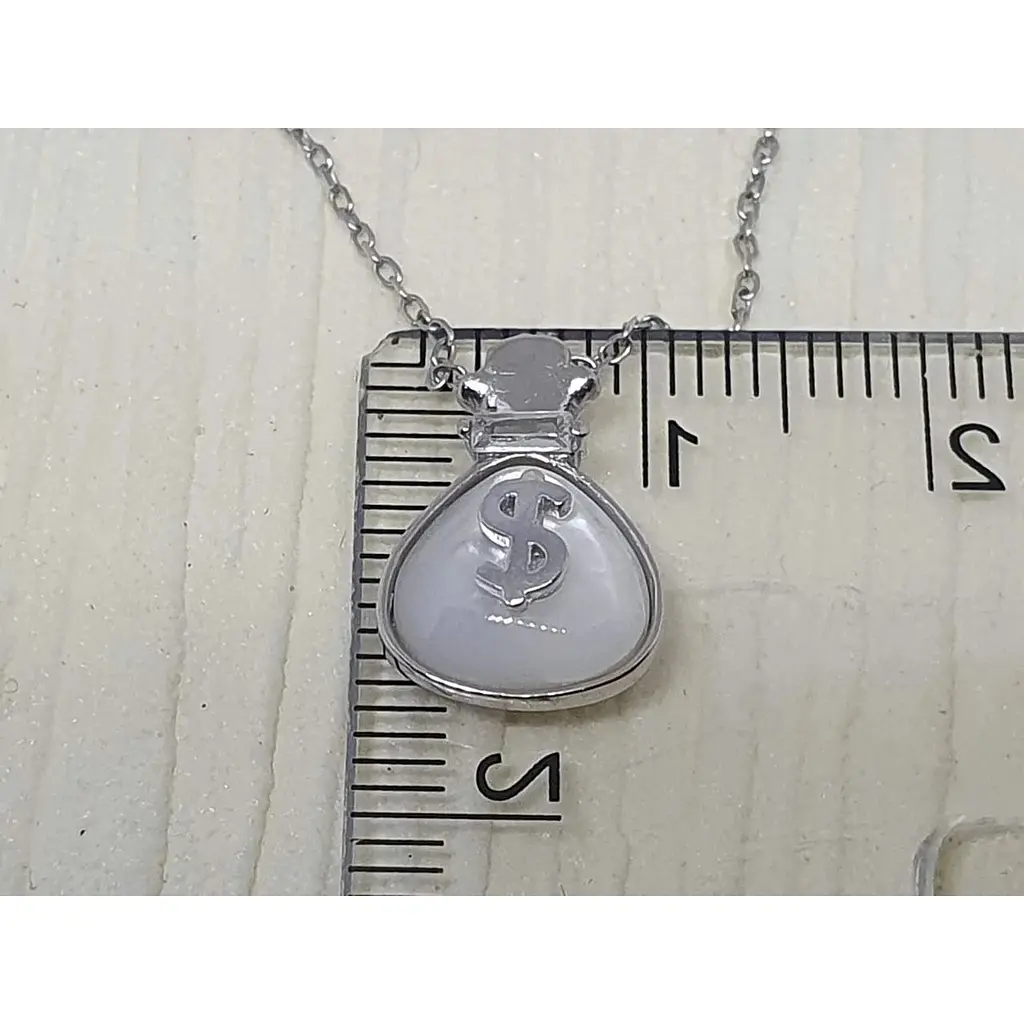 Срібне кольє Аметист з перламутром 1251952 - фото 4