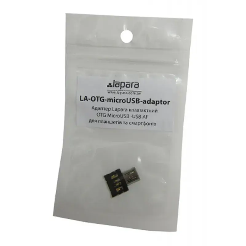 Перехідник OTG Micro to USB AF Lapara (LA-OTG-microUSB-adaptor) - фото 3