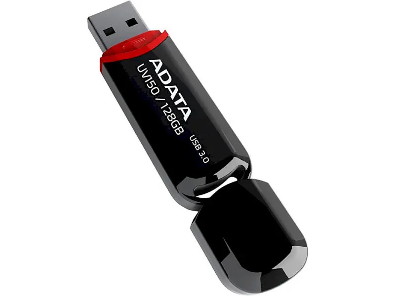 USB флеш накопичувач ADATA UV150 128 GB Black (AUV150-128G-RBK) - фото 2