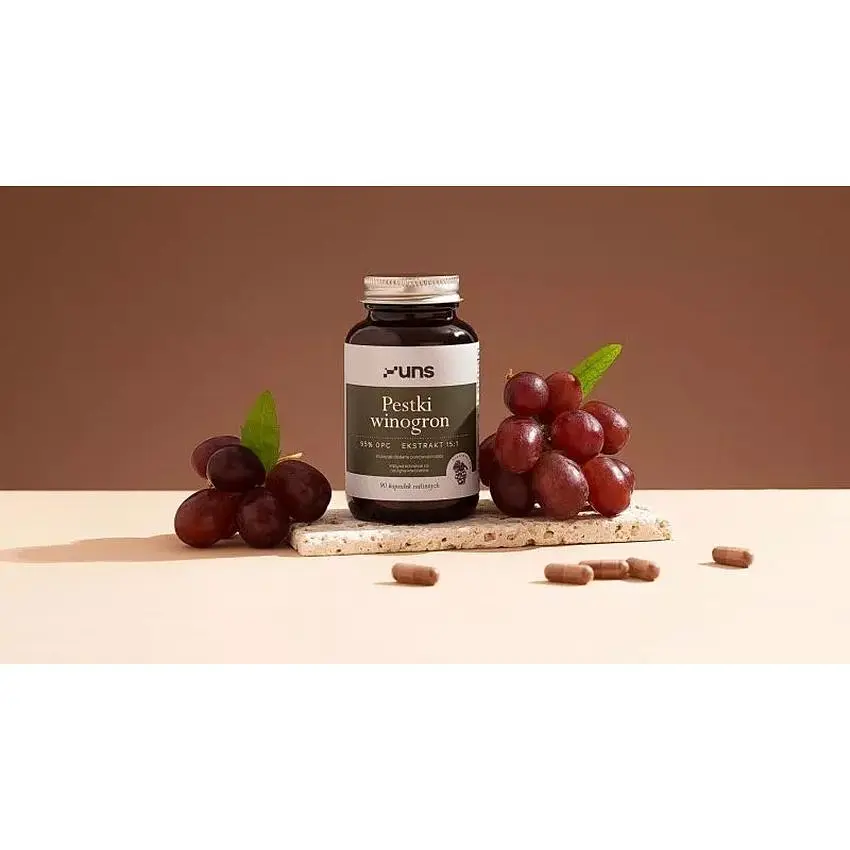 Екстракт виноградних кісточок UNS Pestki winogron 90 капсул (2022-10-2720) - фото 3