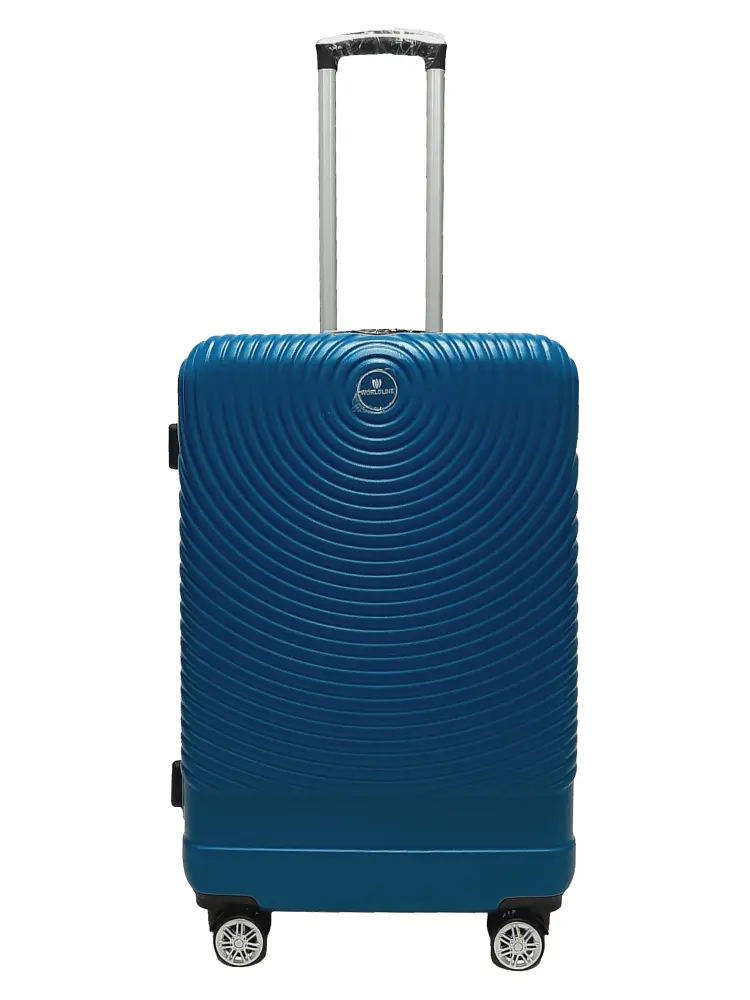 Валіза середня M ABS-пластик Worldline Airtex 652 69×45×29см 88л Синій