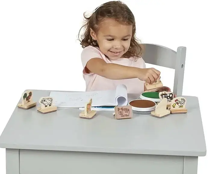 Набір для творчості Melissa & Doug Мої перші штампи Тварини ферми 8 шт. (MD12390) - фото 3