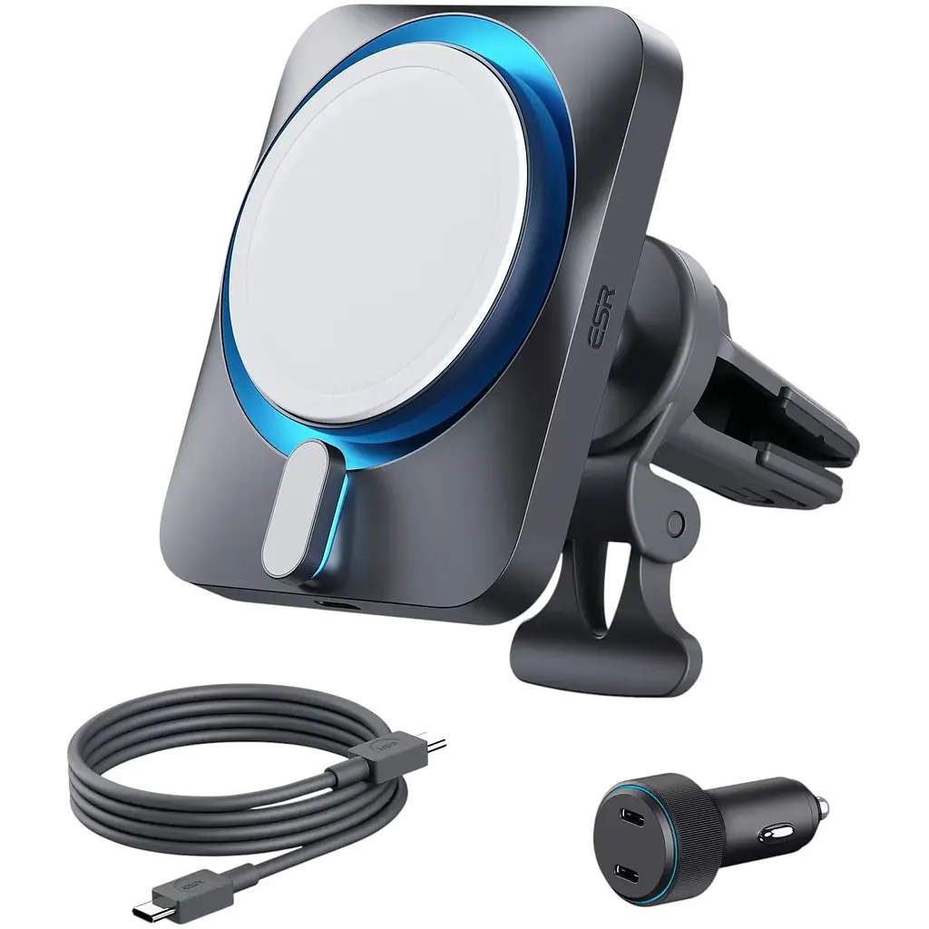 Автомобільний зарядний пристрій ESR 15W Car Charger with MagSafe + CryoBoost Cool Grey (2B5130102) - фото 7