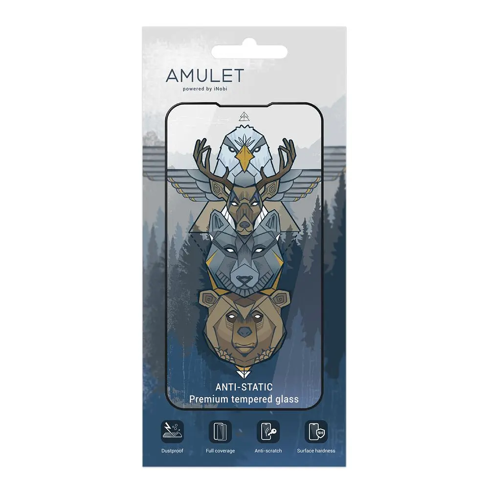 Захисне скло Amulet 2.5D HD Antistatic Realme C53/Realme C51 Black - фото 2