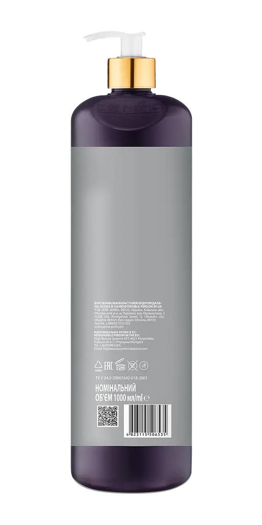 Шампунь хелатуючий DeMira Professional ChelateXpert Shampoo 1 л - фото 3