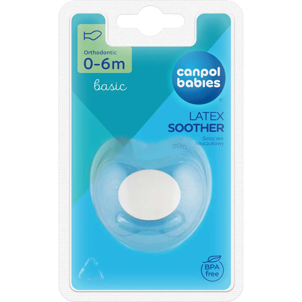 Пустушка Canpol babies Basic латексна анатомічна 0-6 міс. в асортименті (22/425_new) - фото 6