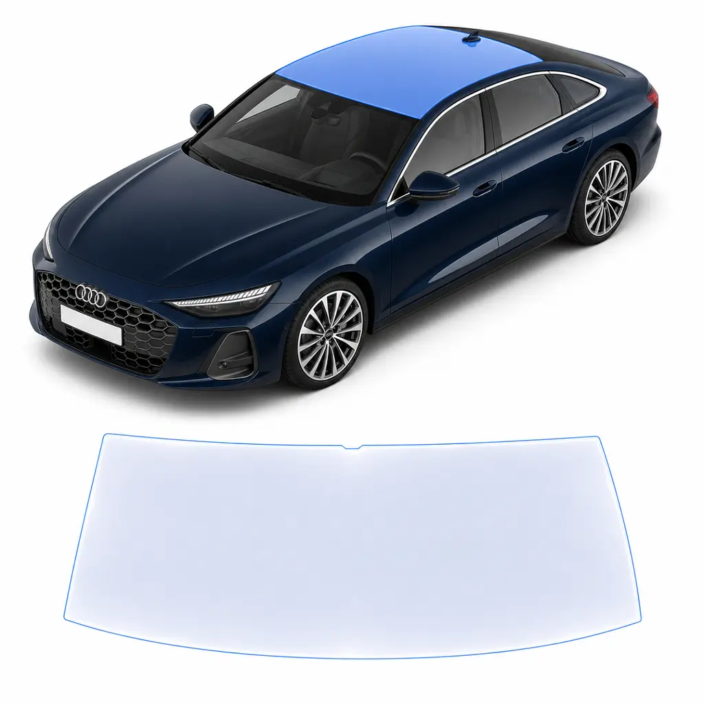 Антигравійна захисна бронеплівка за лекалами для Audi A6 C9 2025- зона даху