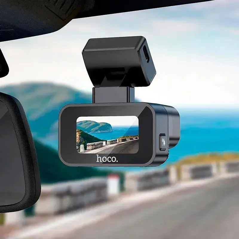 Автомобільний відеореєстратор Hoco DV10 Mini Screen Dashcam Black (6942007638630) [140703] - фото 7