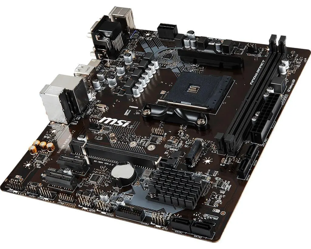 Материнская плата MSI B450M PRO-M2 V2 (B450M PRO-M2 V2) (sAM4, AMD B450, Micro-ATX) Б/у - фото 3