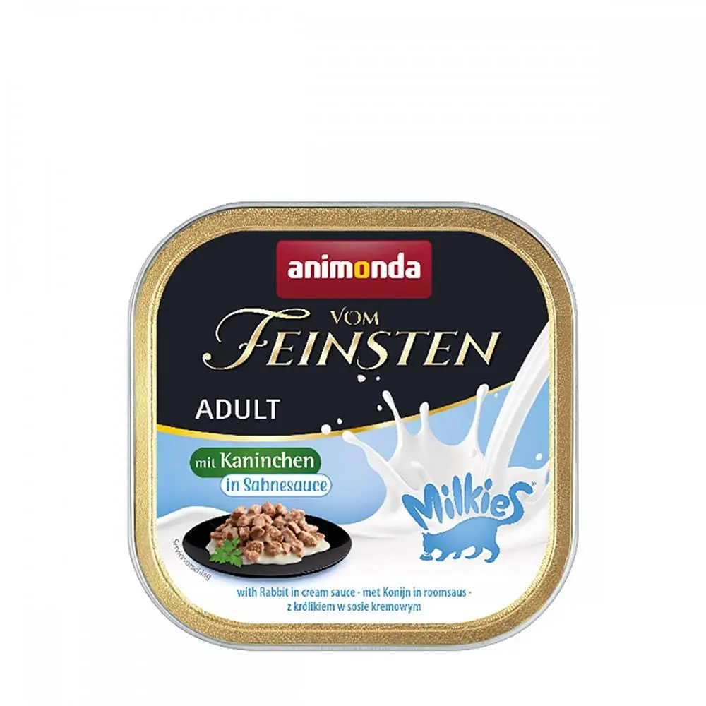 Вологий корм для кішок Animonda Vom Feinsten Adult with rabbit in cream sauce з кроликом у вершковому соусі 100 г (арт.AM-83037)