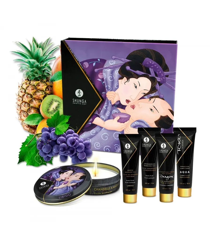 Подарочный набор Exotic Fruits: для шикарной ночи вдвоем Shunga - GEISHAS SECRETS