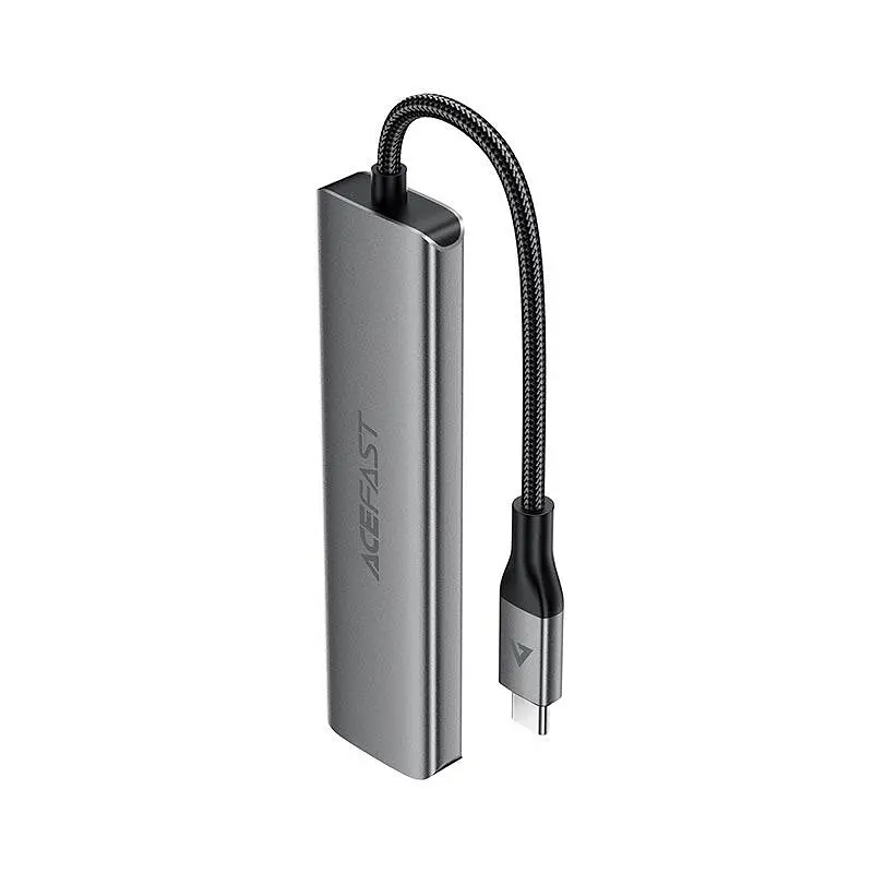 HUB адаптер ACEFAST USB-C 5-in-1 HUB docking station J16 | 0.15m, 4K, PD90W, 5Gbps | - фото 2