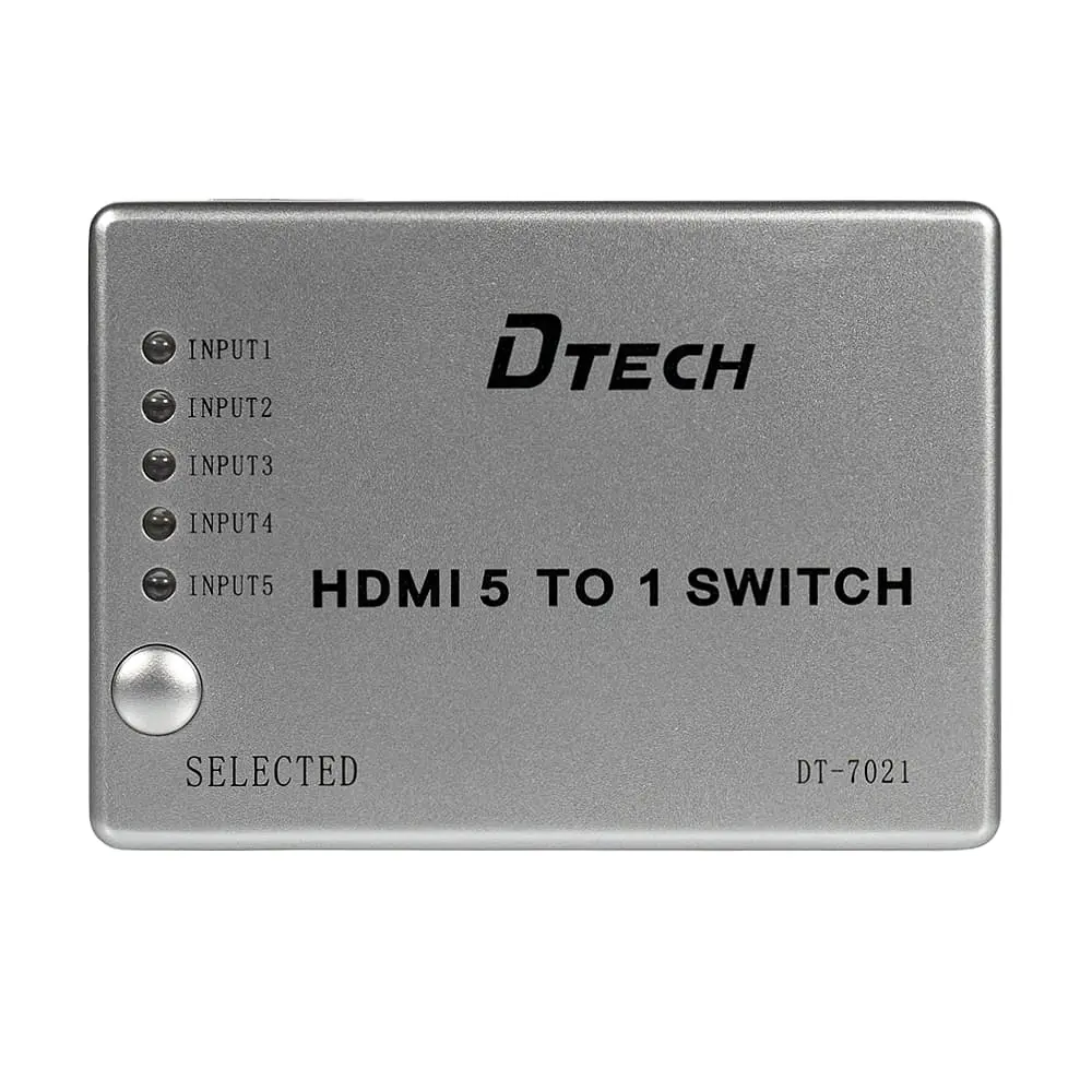 Комутатор 4K@30Hz HDMI 5x1 Dtech DT-7021 (MS) (74-00135) - фото 2