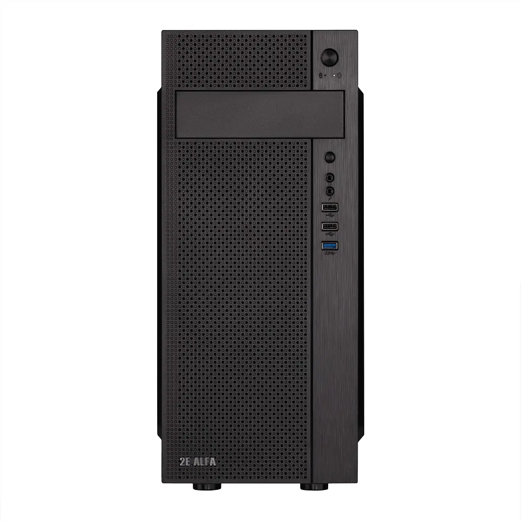Корпус 2E Alfa E185-400 з БП 2E ATX400W 1xUSB3.0 2xUSB2.0 VGA 310мм ATX чорний - фото 2