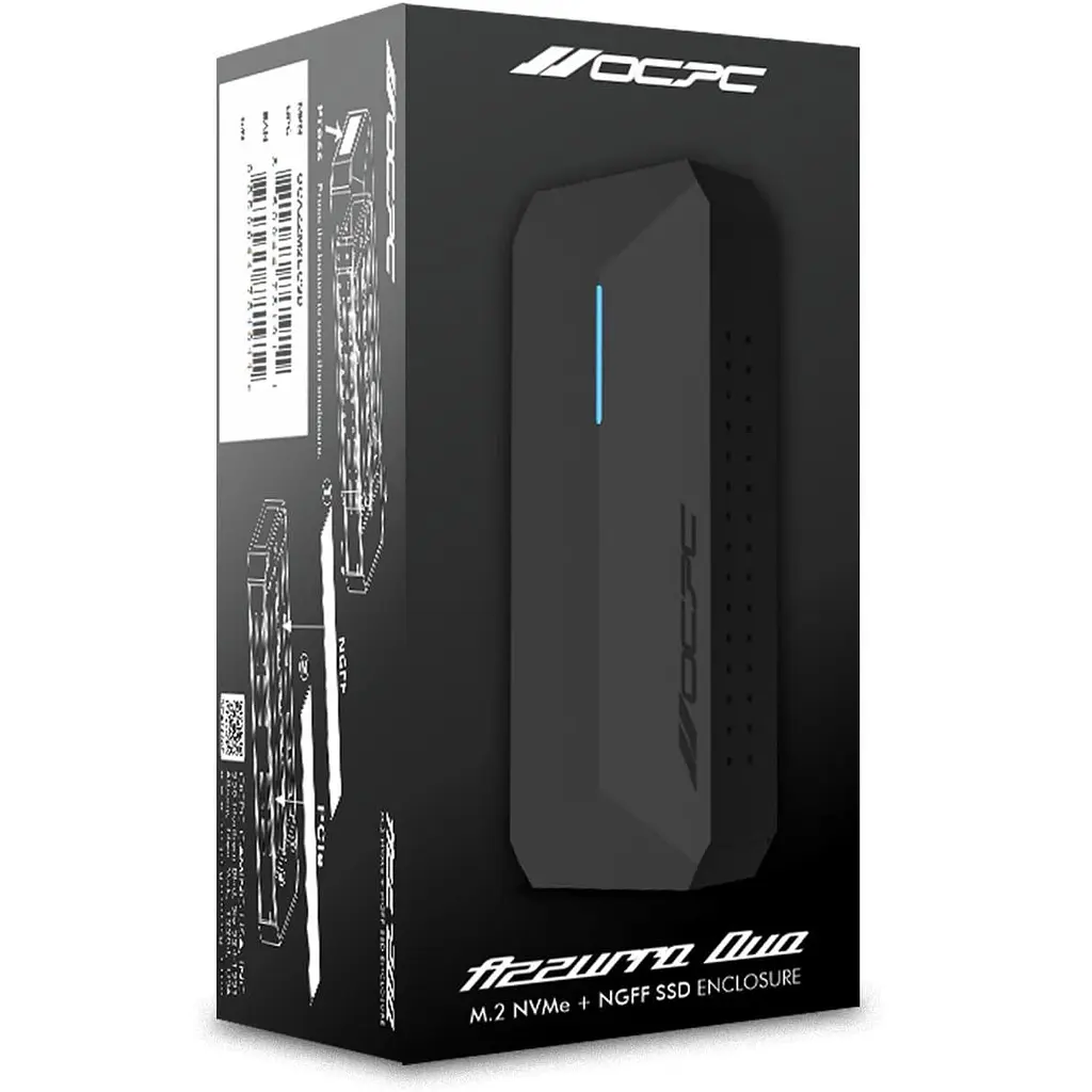 Зовнішня кишеня OCPC Azzurro Duo NVMe PCIe M.2 to USB 3.1 (OCAZZM2ECSD) - фото 6