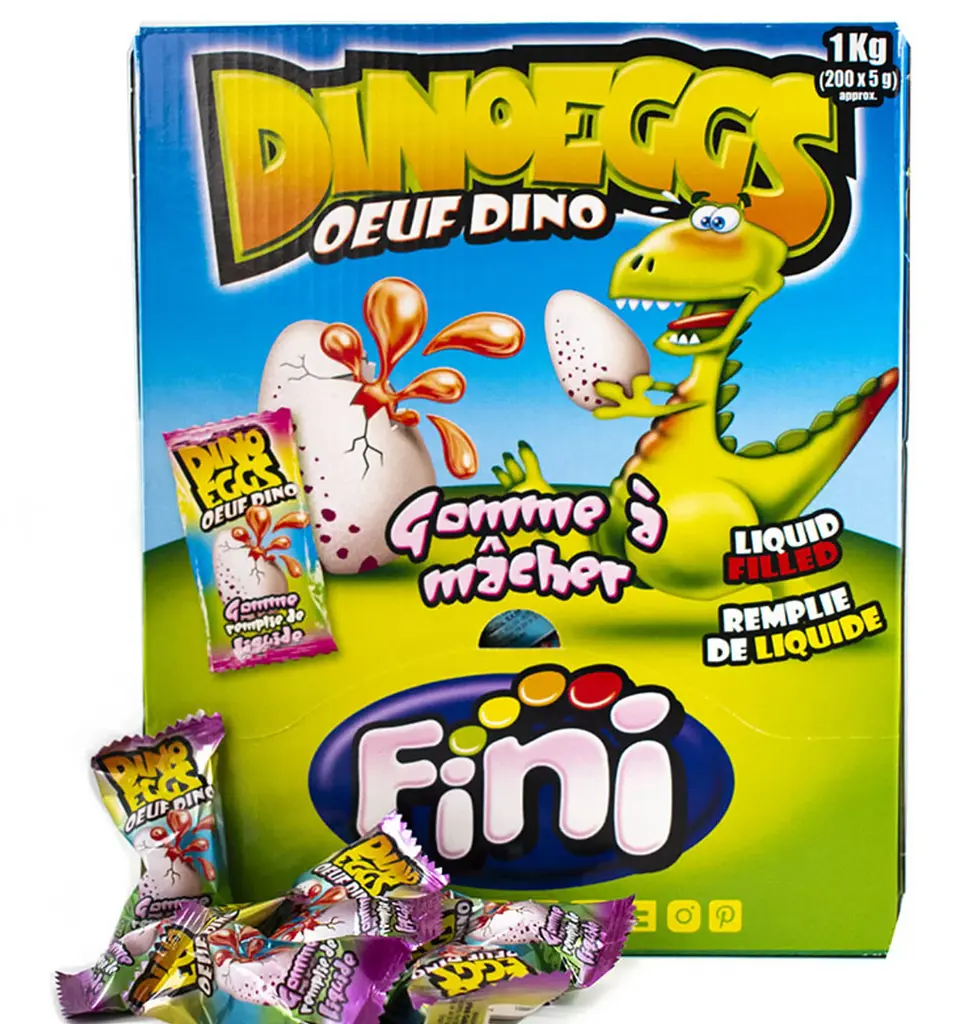 Жуйка Fini Dino Eggs Bubble Gum 1шт - фото 6