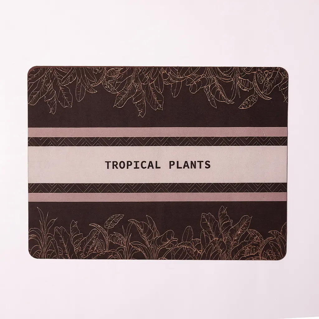 Килимок діатомітовий для сушіння посуду Tropical Plants 40*30 см Yiwu HP-42-199