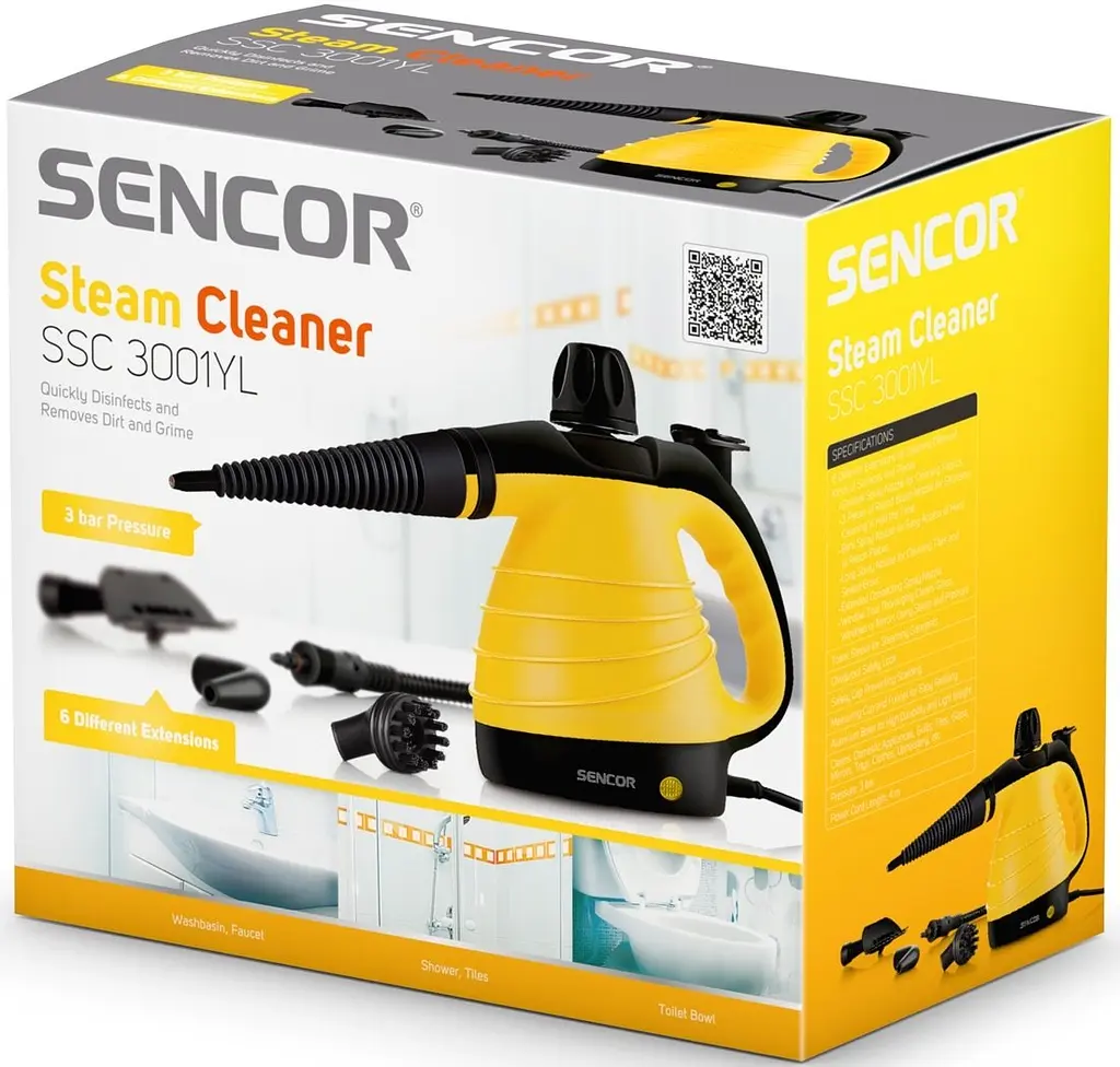 Пароочиститель Sencor SSC (3001YL) [68904] - фото 3