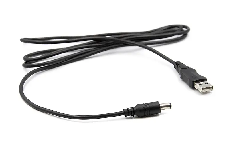Кабель живлення PowerPlant 2.0 USB - DC 5.5x2.1 5V, 1 м