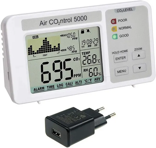 Измеритель уровня CO2 с регистратором данных TFA AirCO2ntrol 5000 - фото 3