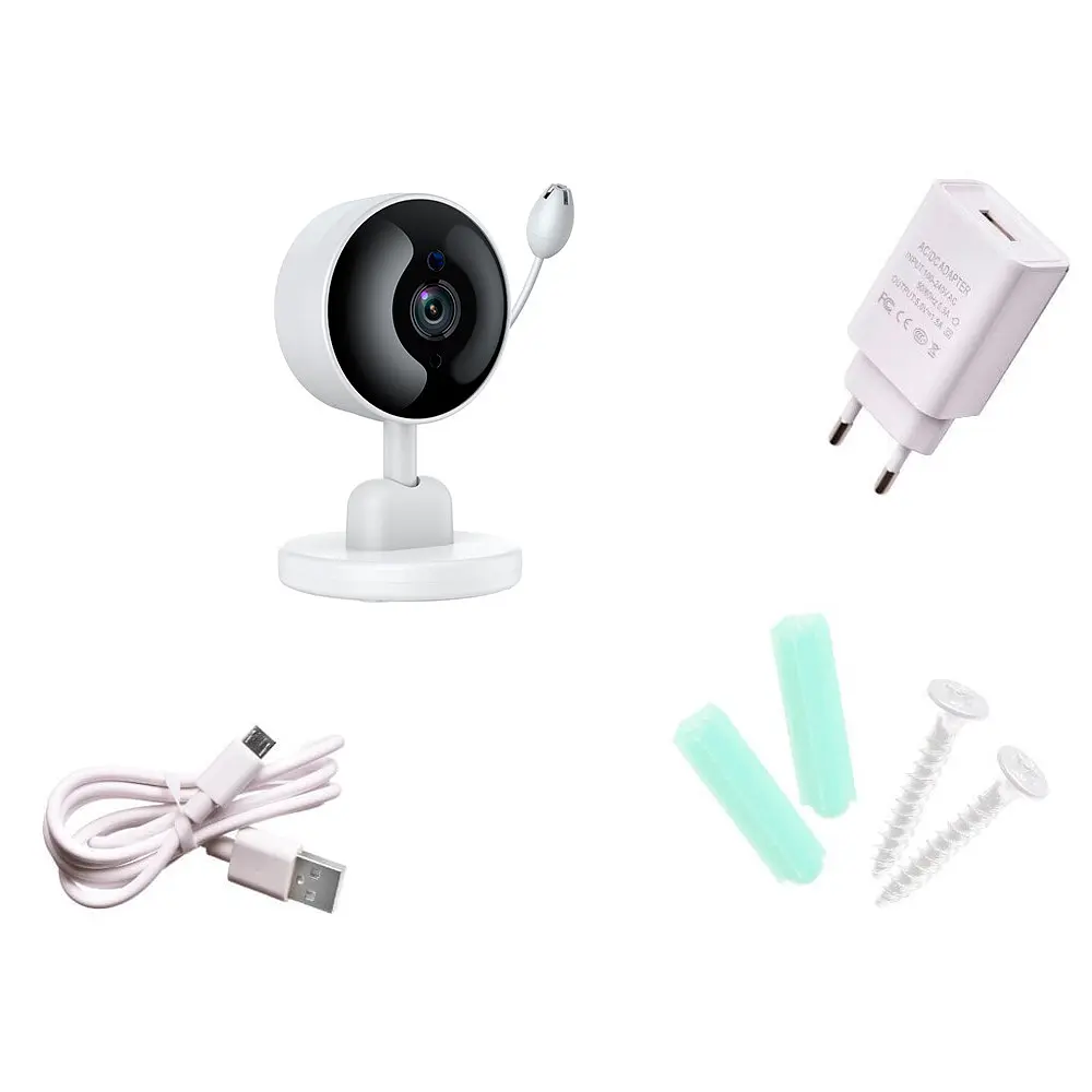 Видеоняня WiFi Smart Camera 1080P, беспроводная IP-камера с датчиком движения, ночным видением - фото 9
