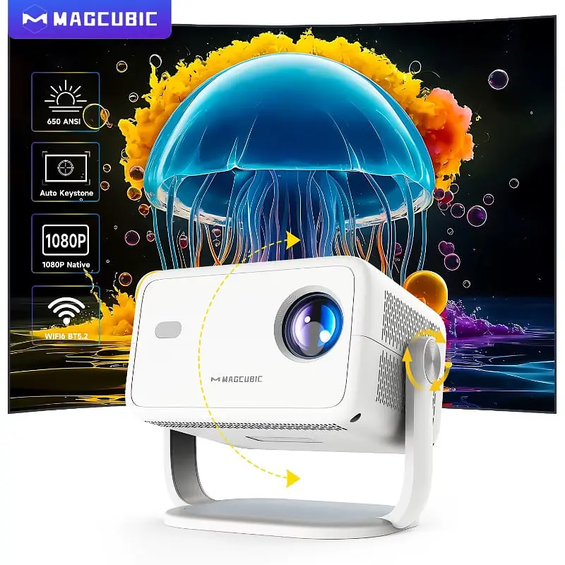 Мультимедійний смарт проектор з автофокусом Magcubic L018 1080P 1/8 Гб до 650 ANSI Android 11 - фото 6