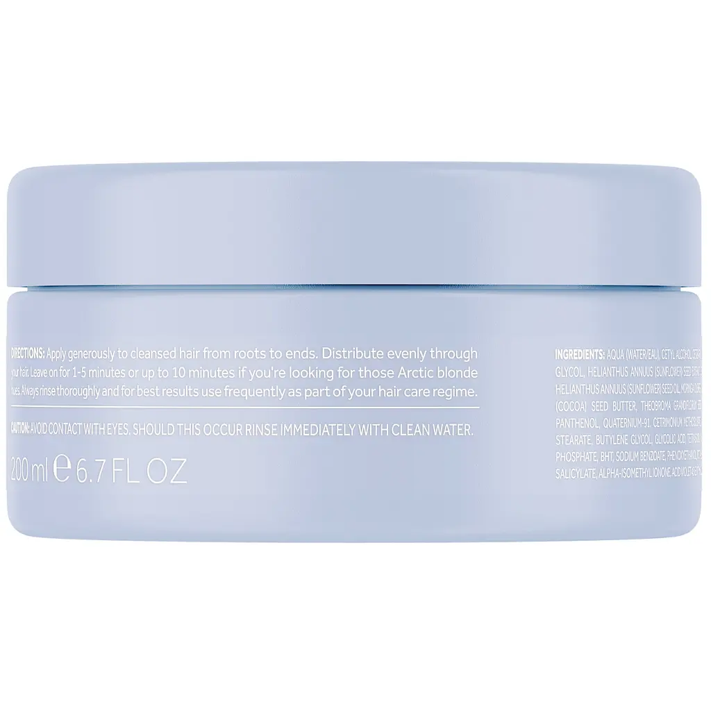 Маска для волосся Lee Stafford Bleach Blondes Ice White Toning Treatment Mask з синім пігментом 200 мл - фото 2
