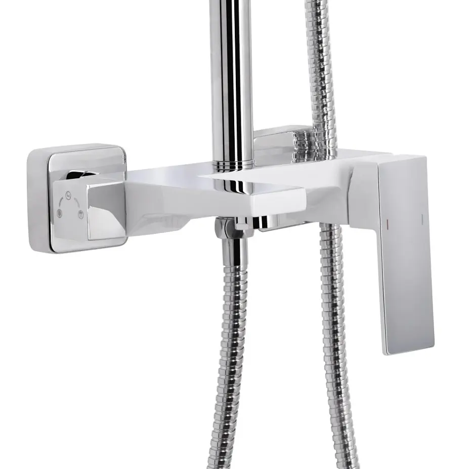 Душова система універсальна Qtap Gemini Chrome/White з виливом QTGEM111CRW45687 - фото 2
