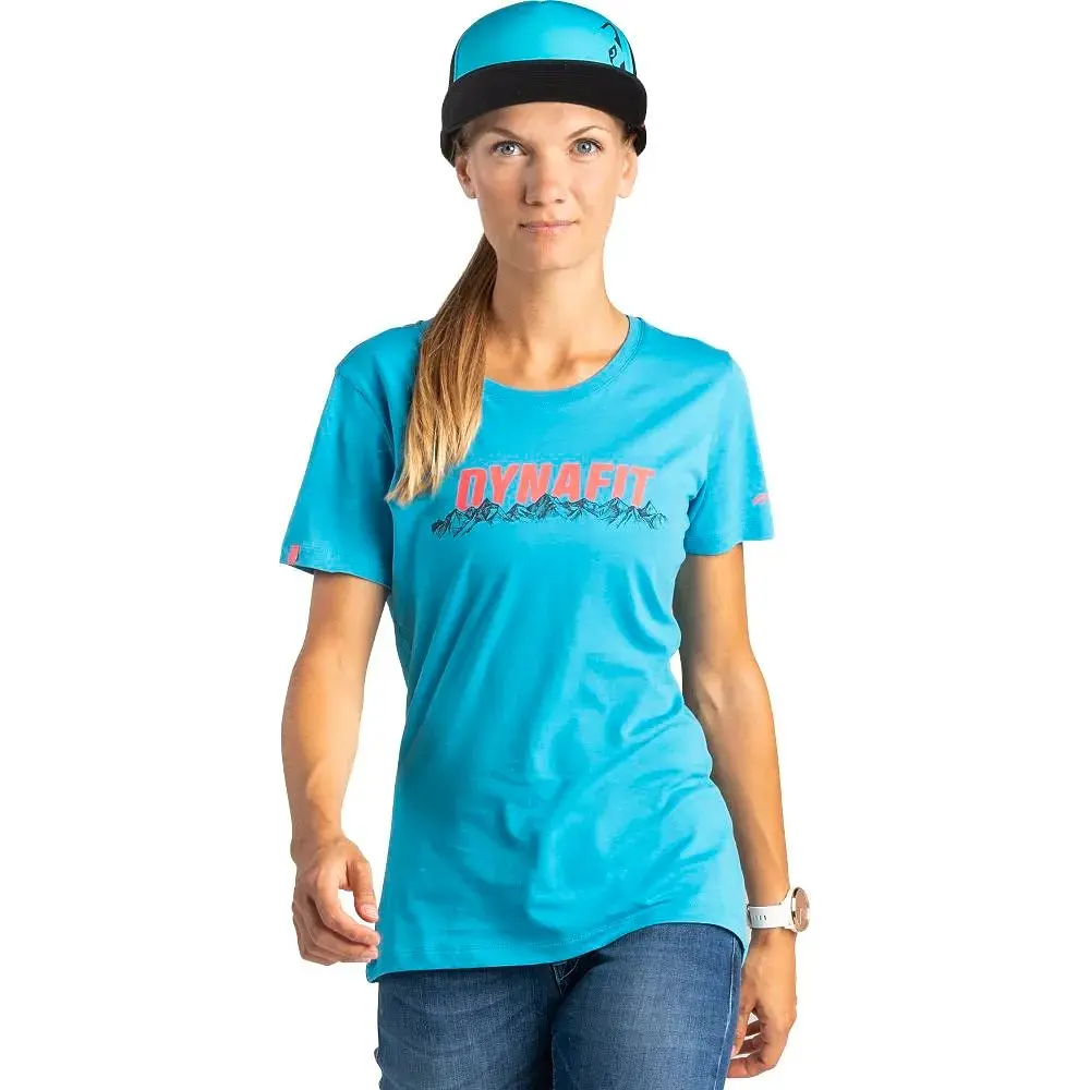 Футболка жіноча Dynafit Graphic Cotton Wmn синя S - фото 2