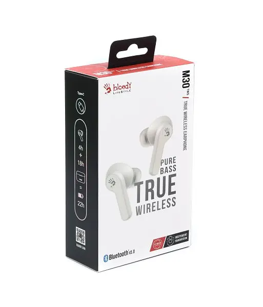 Навушники A4Tech Bloody M30 True Wireless White - фото 4