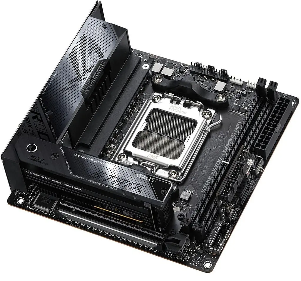 Материнська плата ASUS ROG STRIX X670E-I GAMING WIFI (ROG STRIX X670E-I GAMING WIFI) (Socket AM5, AMD X670, Mini-ITX) Б/в - фото 2
