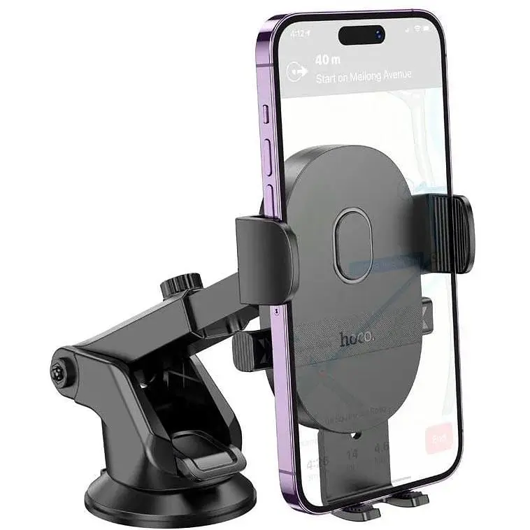 Тримач HOCO Mighty one-button car holder H19 (center console) - фото 4