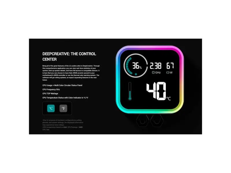 Водяне охолодження Deepcool LQ240 Black (R-LQ240-BKLSMW-G-1) - фото 11